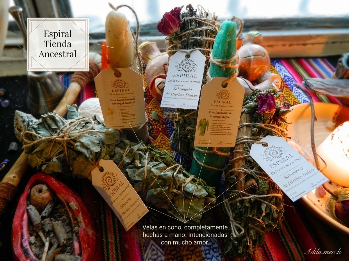Velas en Cono, Hechas a mano e Intencionadas - Espiral Tienda Ancestral
