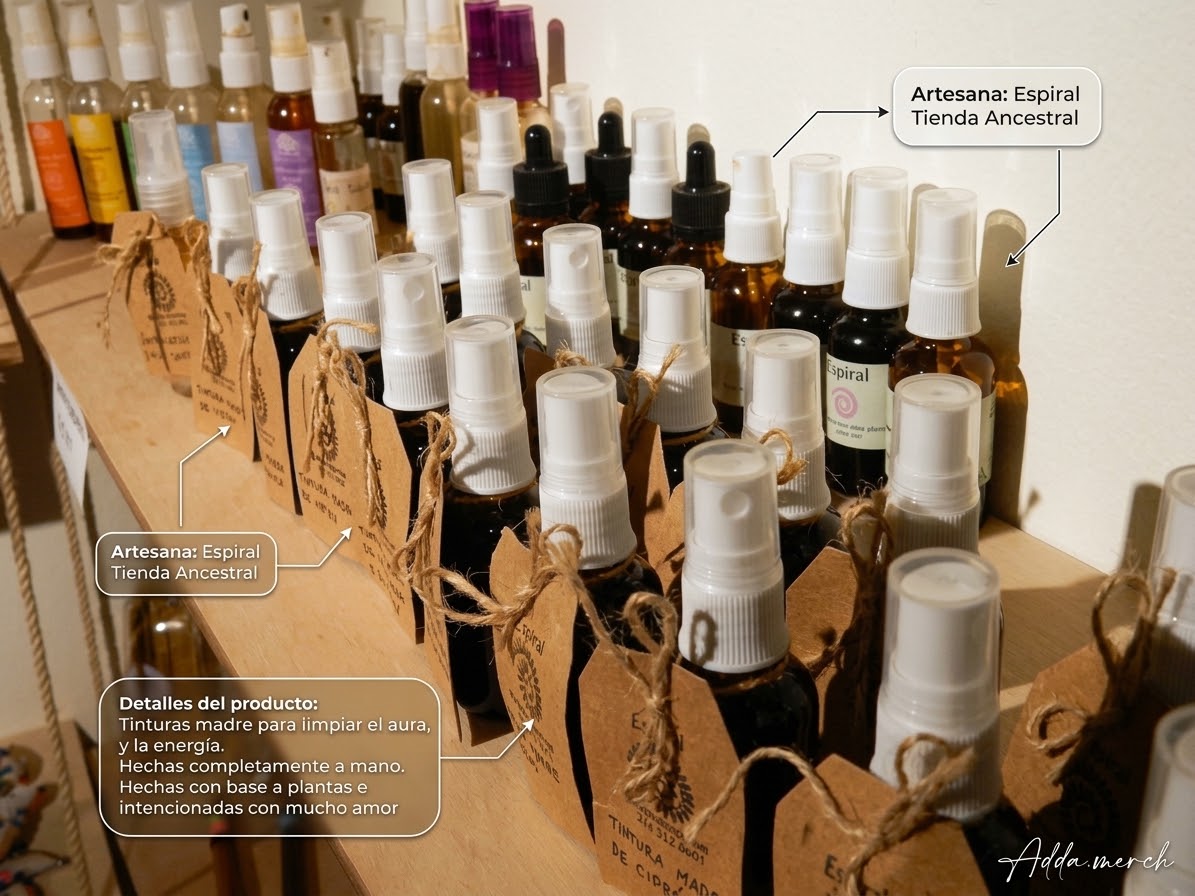 Tinturas Madre, Aromaterapia, limpieza Campo Aurico - Espiral Tienda Ancestral. (copia)