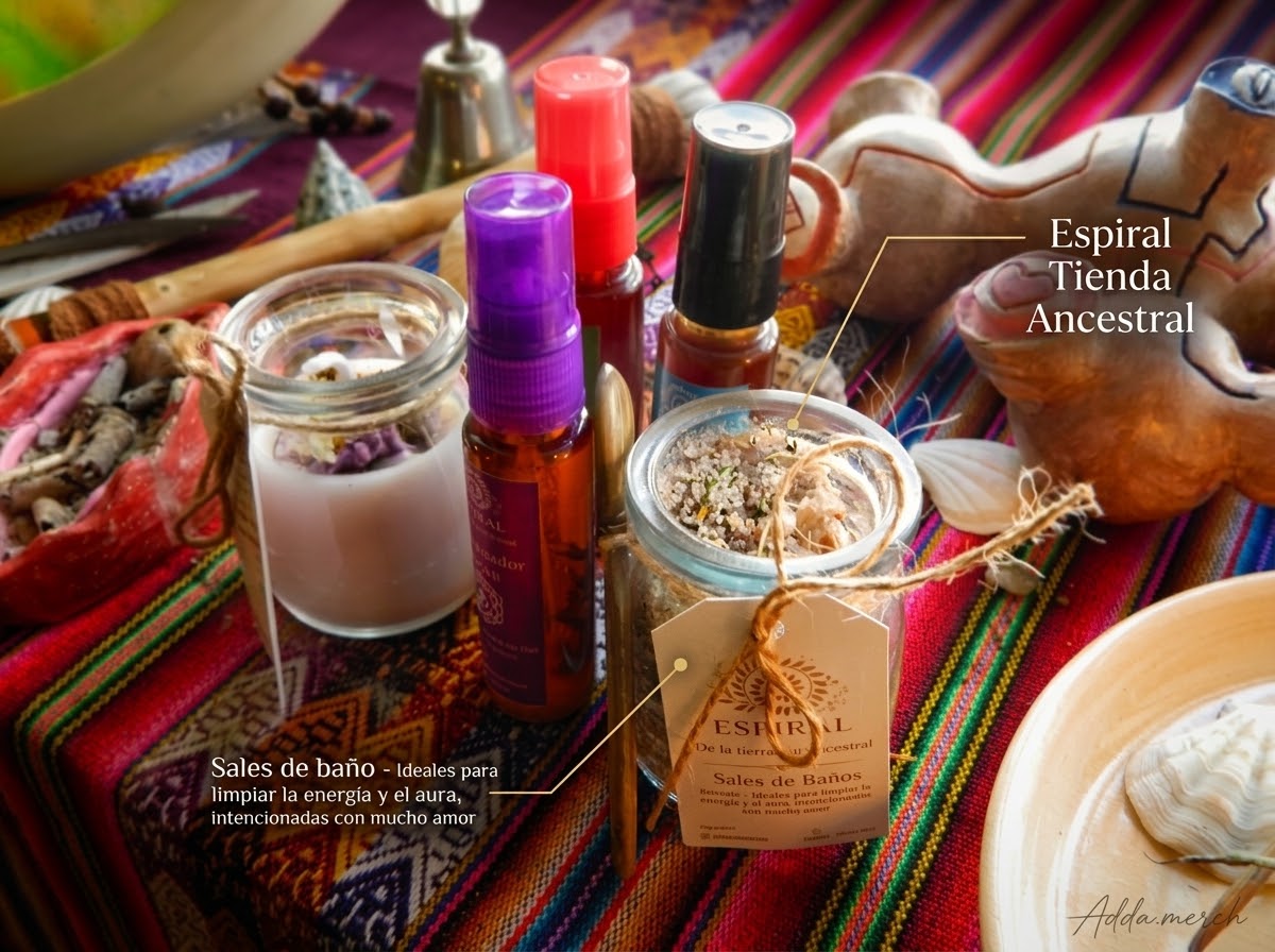 Sales de baño para Limpiar la Energia, Limpieza del Aura- Espiral Tienda Ancestral