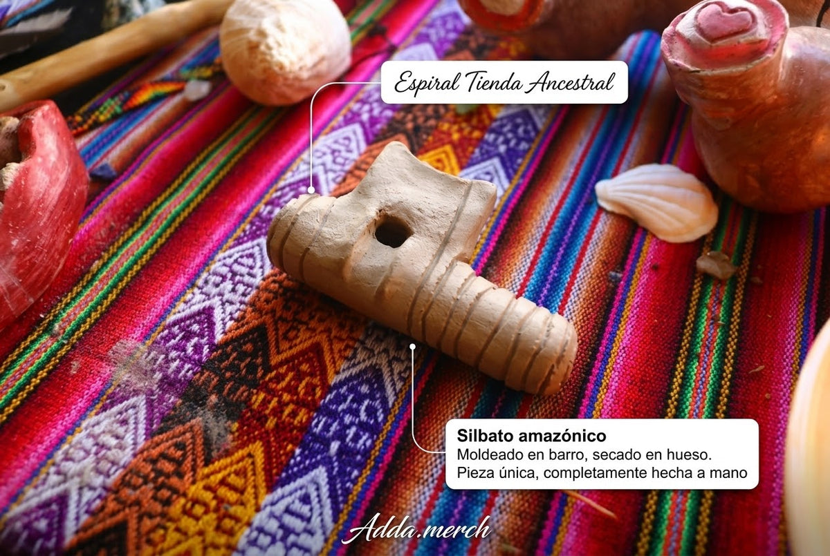 Silbato Amazónico Moldeado en Barro | Artesano, Espiral Tienda Ancestral (copia)