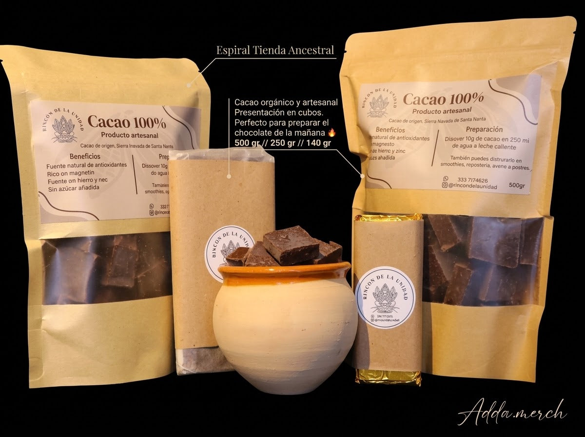 Cacao, Natural y a tu Medida - Espiral Tienda Ancestral.