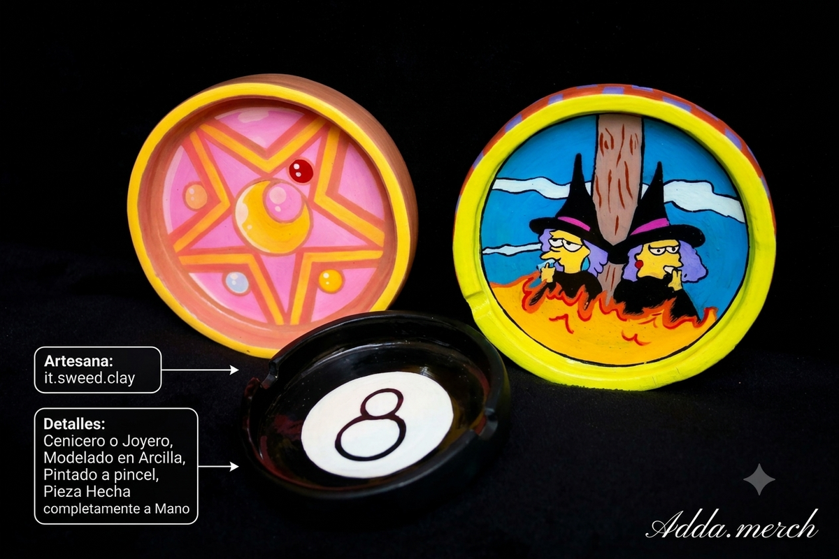 Cenicero Paty y Selma, los Simpson - Sweed Clay