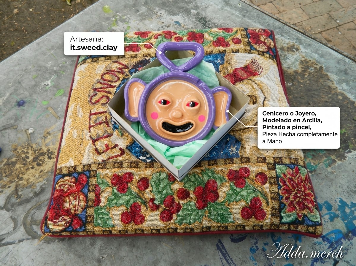 Cenicero/Joyero de Teletubi Morado - Sweed Clay