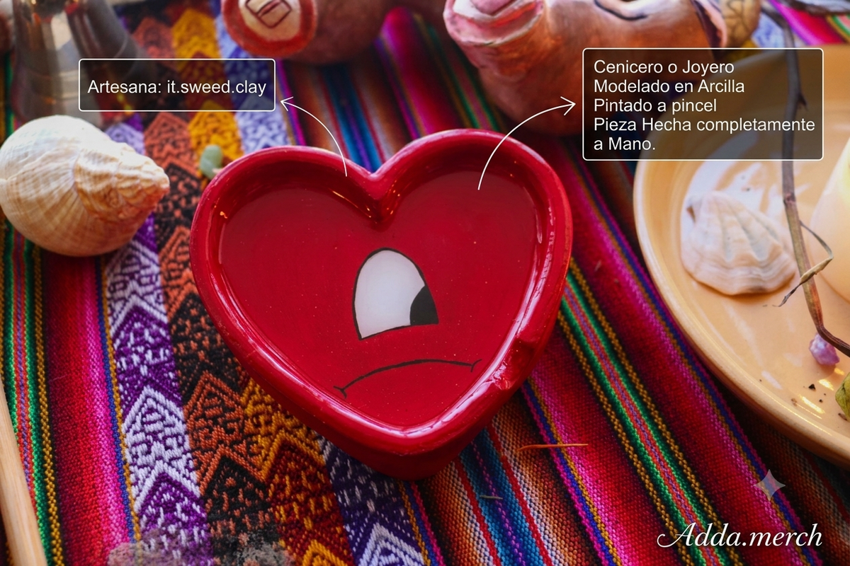 Joyero/cenicero Corazón "Un Verano Sin Ti" - Sweed Clay