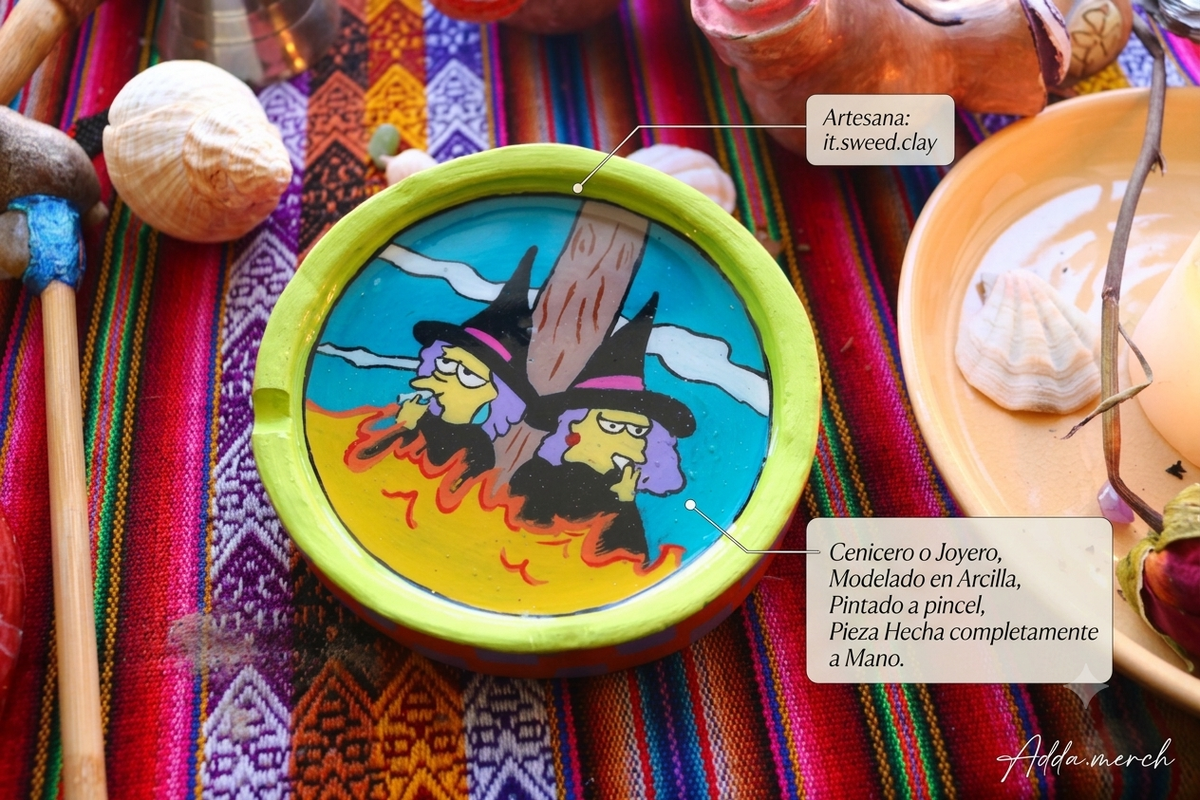 Cenicero Paty y Selma, los Simpson - Sweed Clay