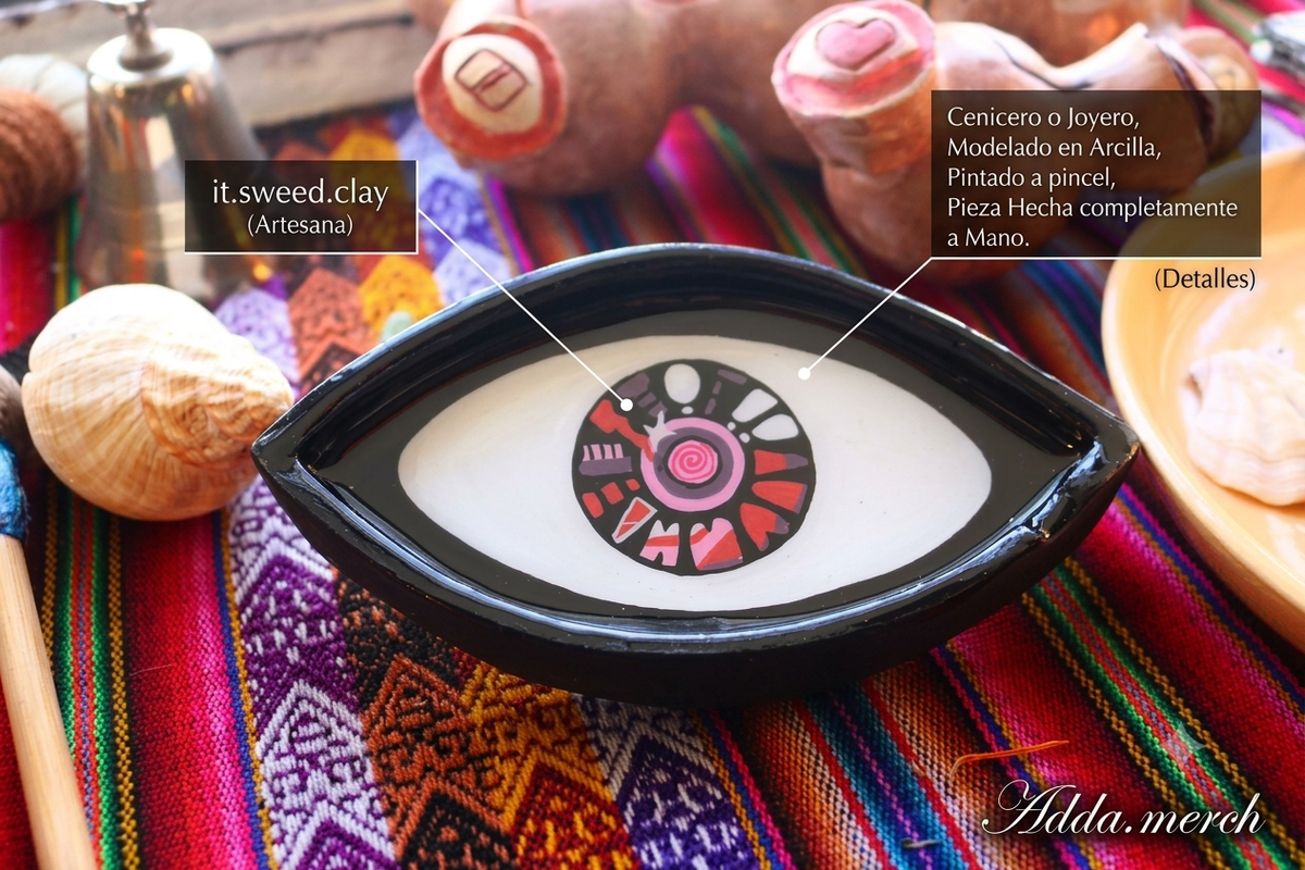 Joyero/Cenicero de Ojo psicodelico - Sweed Clay