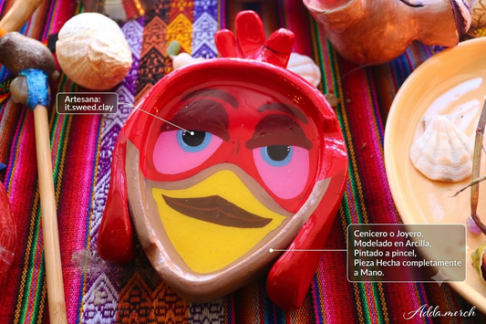 Pepe el Gallo-Sweed Clay Ashtray