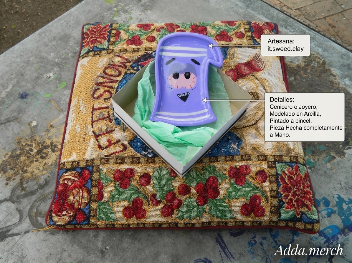 Cenicero/Joyero de Toallin- Sweed Clay